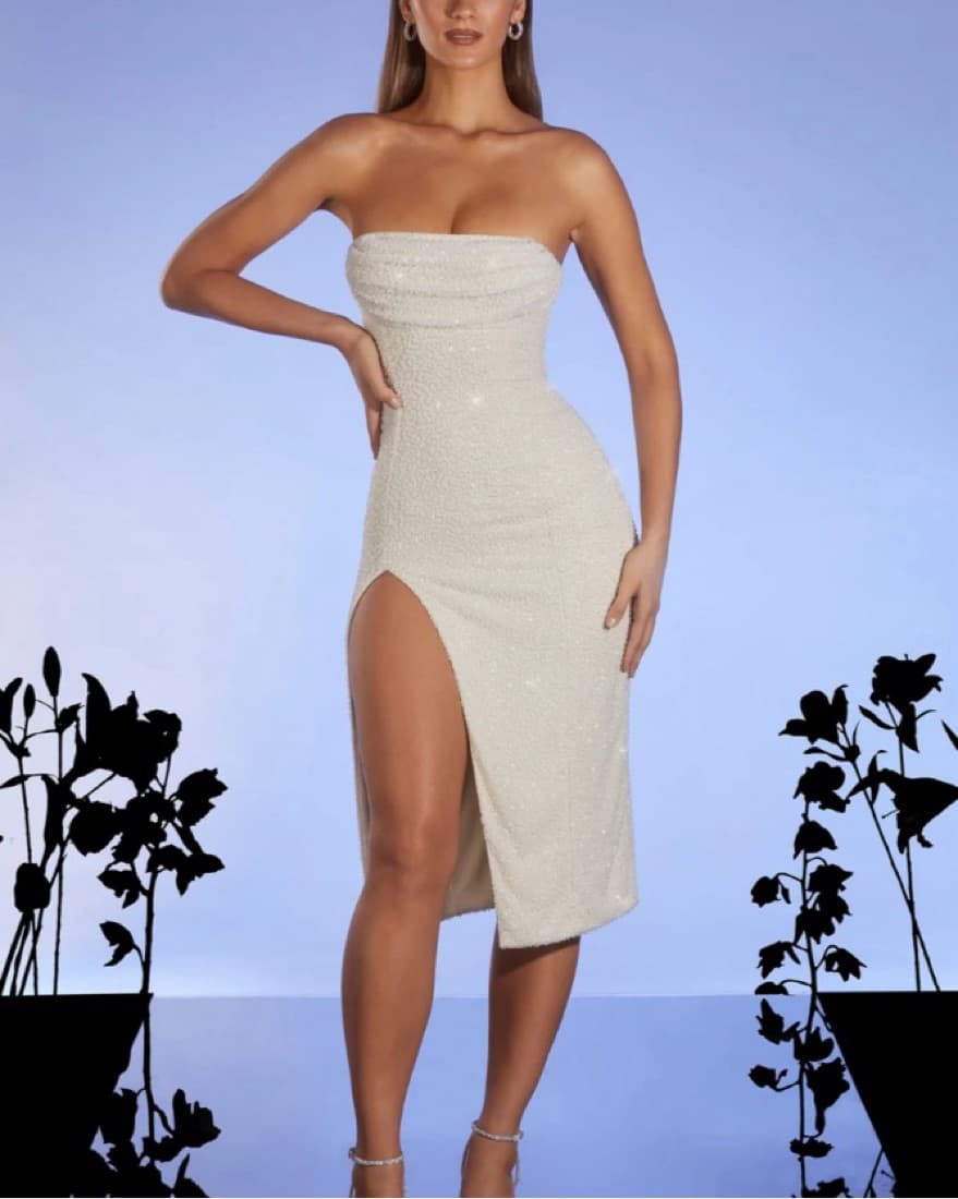 Oh Polly embellished Verbier Dress - Image 2