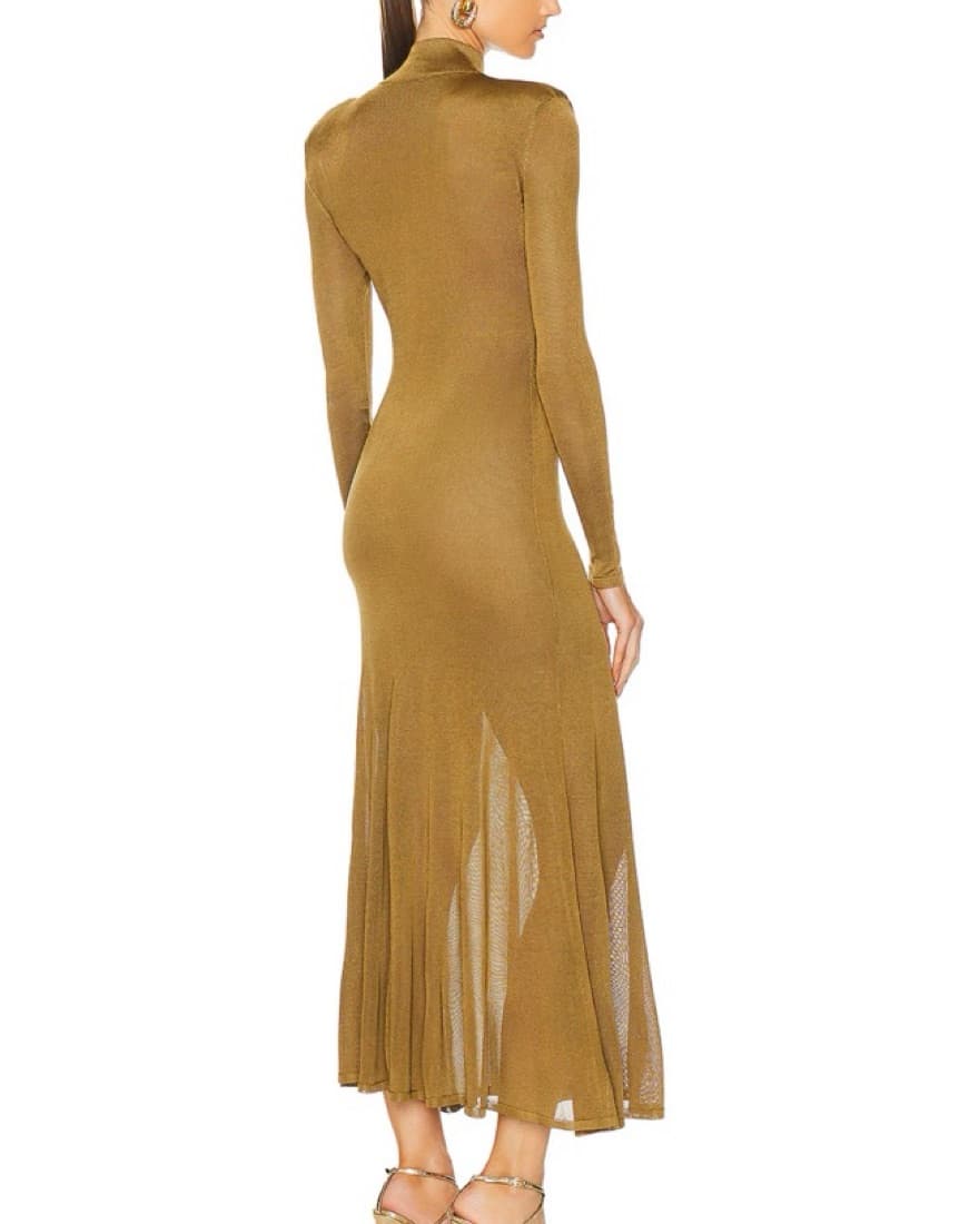 TOM FORD Viscose jersey turtleneck Dress - Image 5