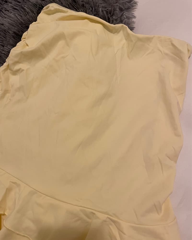 Butter Yellow Halter Mini Skirt Set  - Image 4
