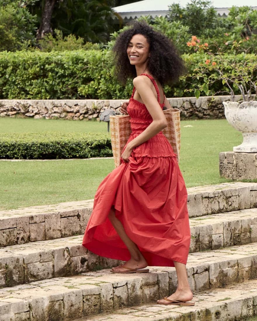 Red Doen Dress - Image 2