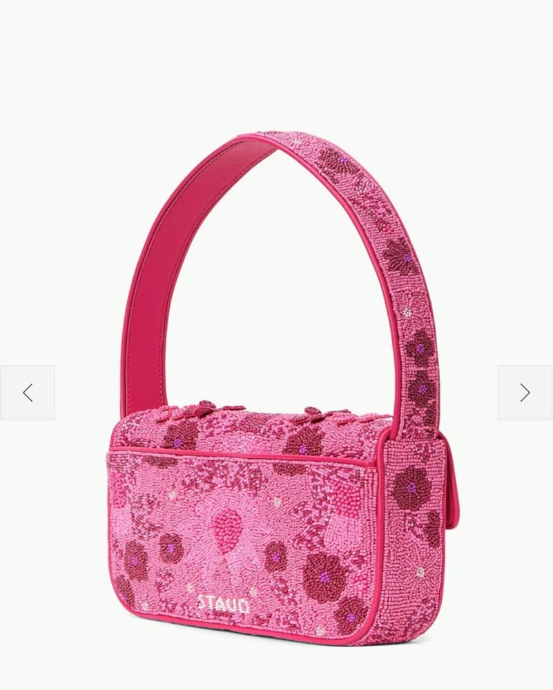 Staud Tommy Floral Beaded Handbag - Image 2