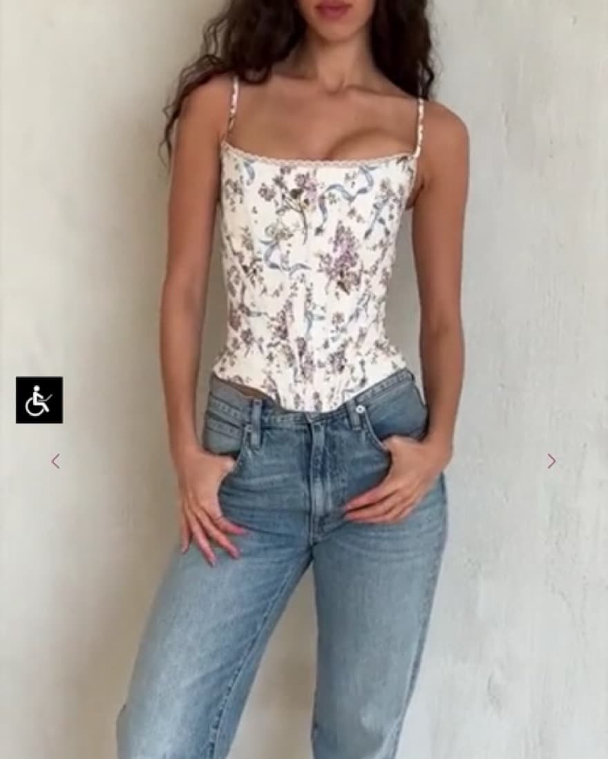 House of CB Cadie Floral Corset - Image 1