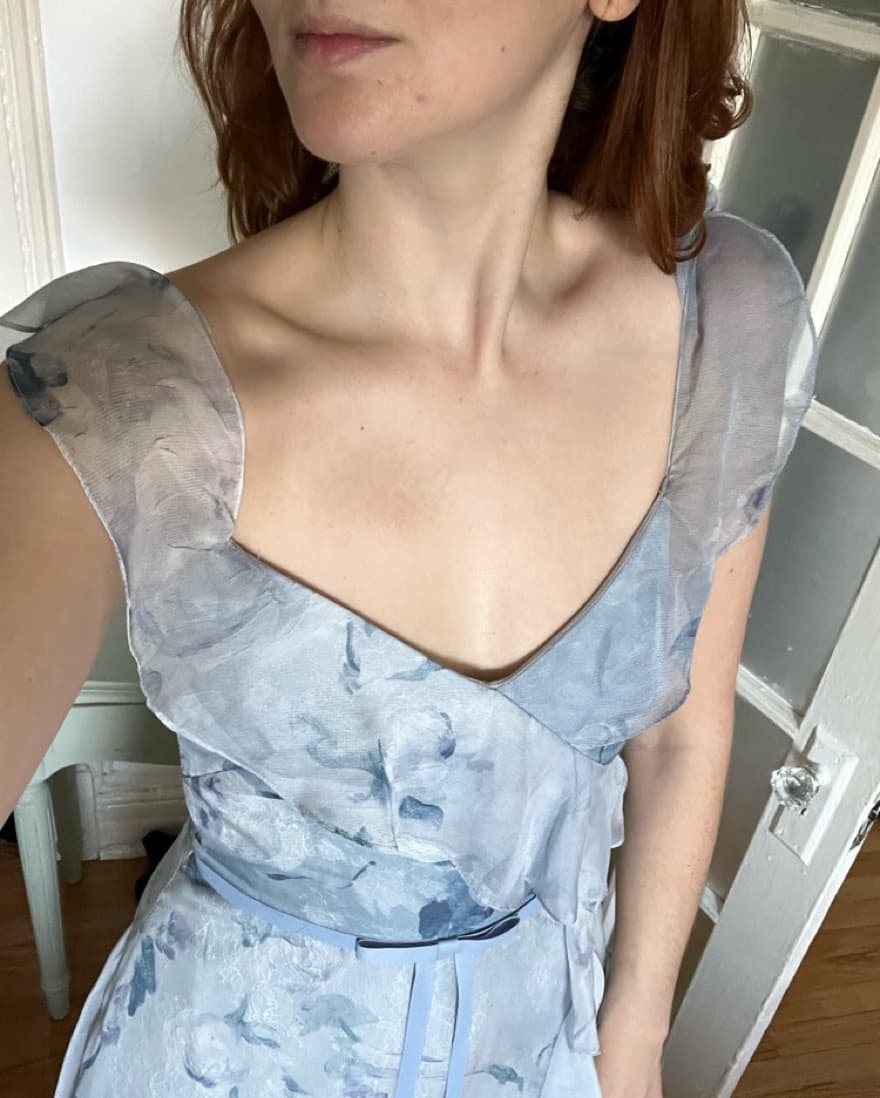 SOLD: marchesa romantic blue dress  - Image 1