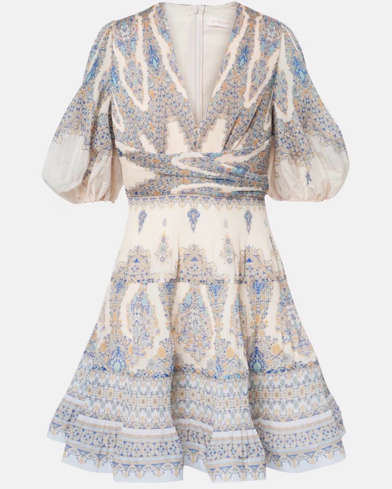Zimmerman Paisley Pleated Mini Dress - Image 2