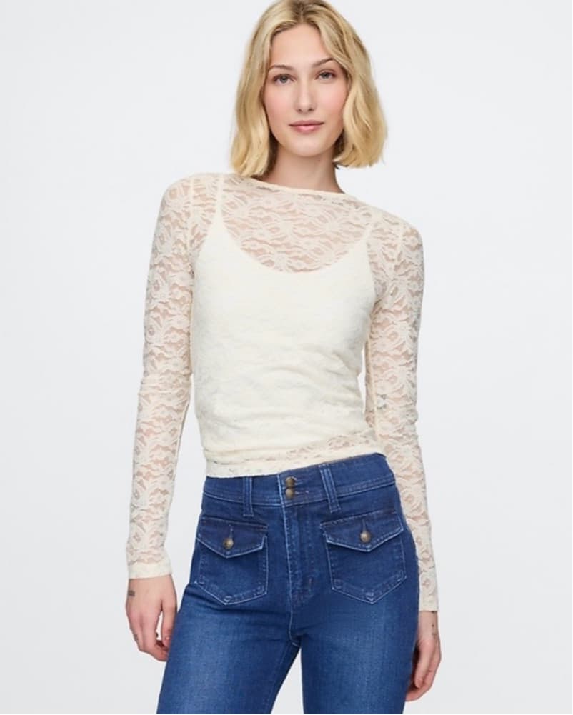 Gap Mesh Longsleeve  - Image 1