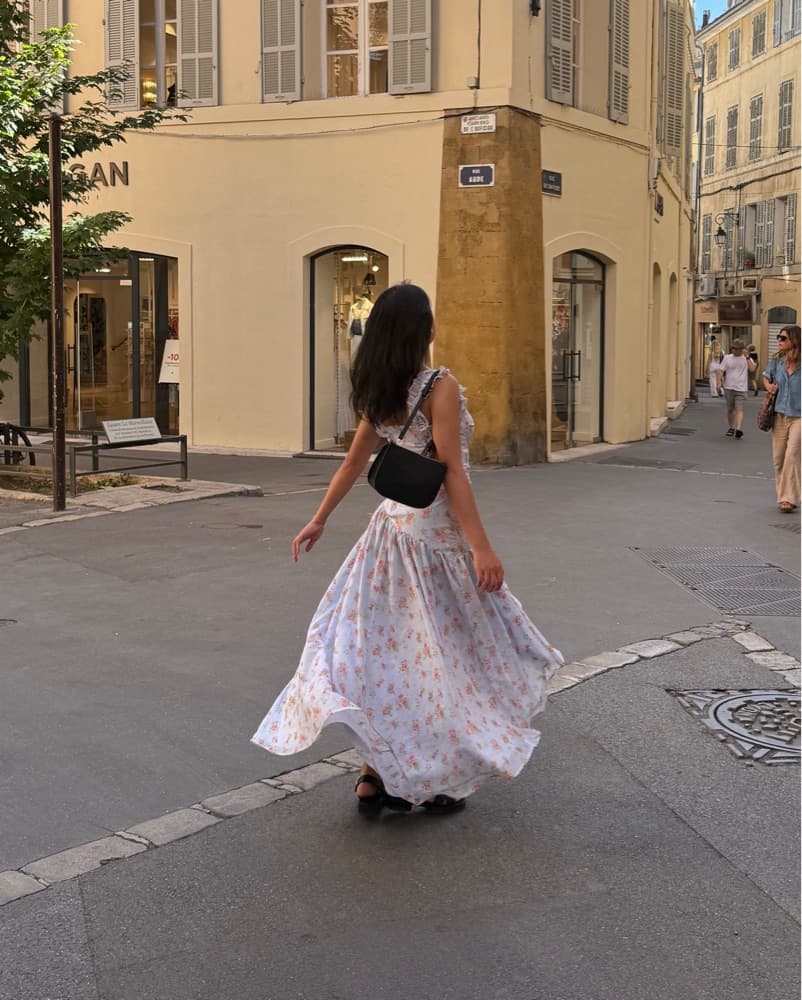 Abercrombie Floral Chiffon Maxi Dress - Image 3