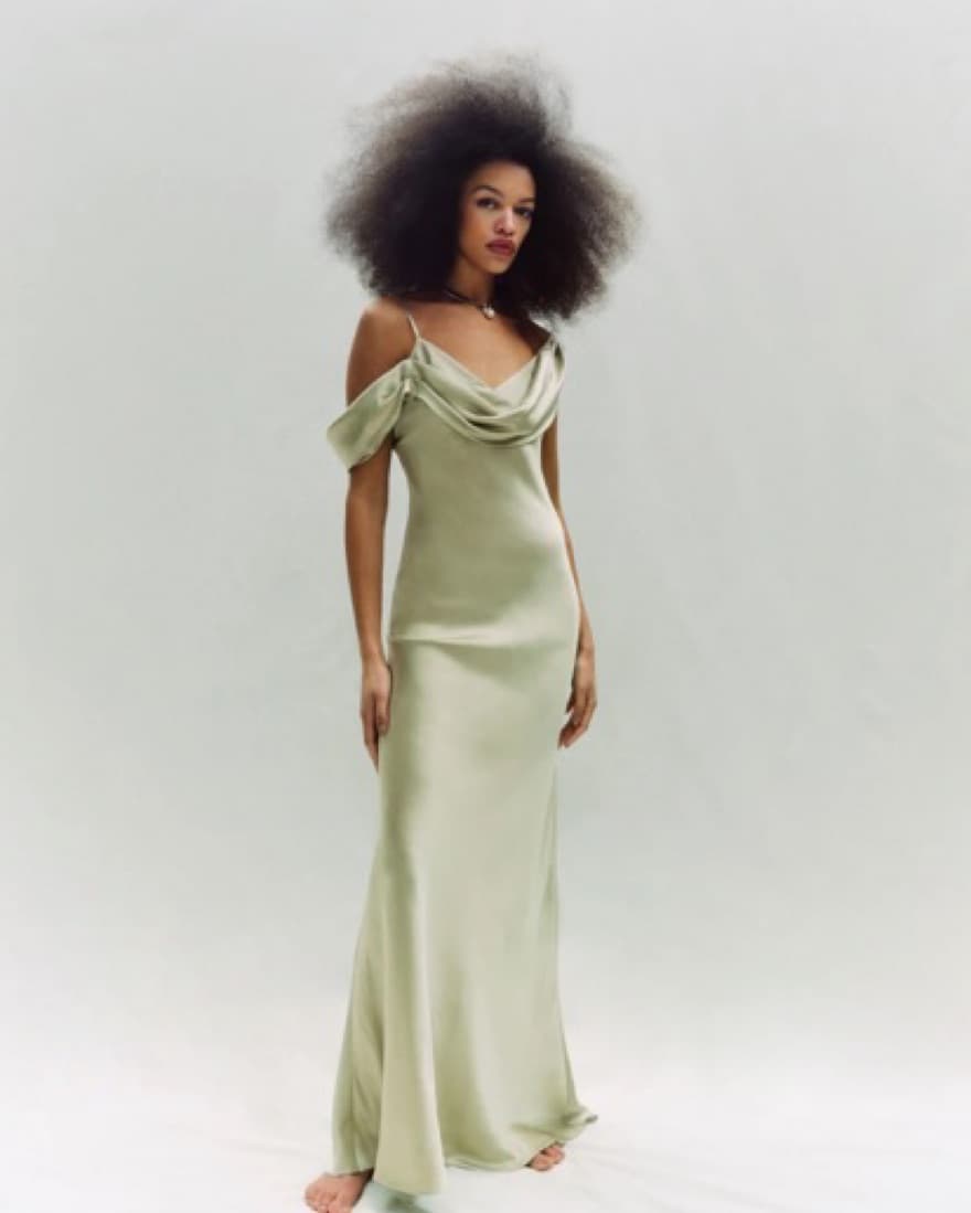 Sage/green Reformation Gown - Image 3