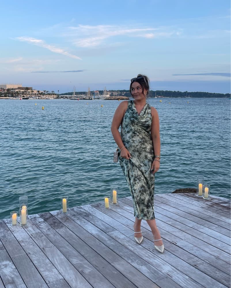 Satin Dress - Image 1