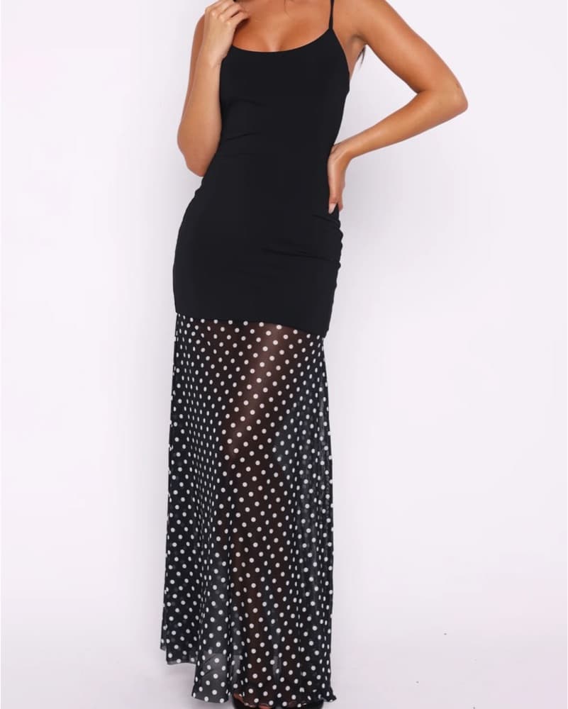 Whitefox Black Polka Maxi  - Image 2