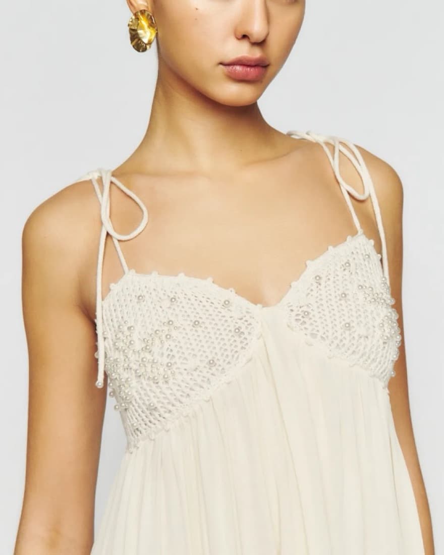Reformation Doves Novelty Dress - Image 4
