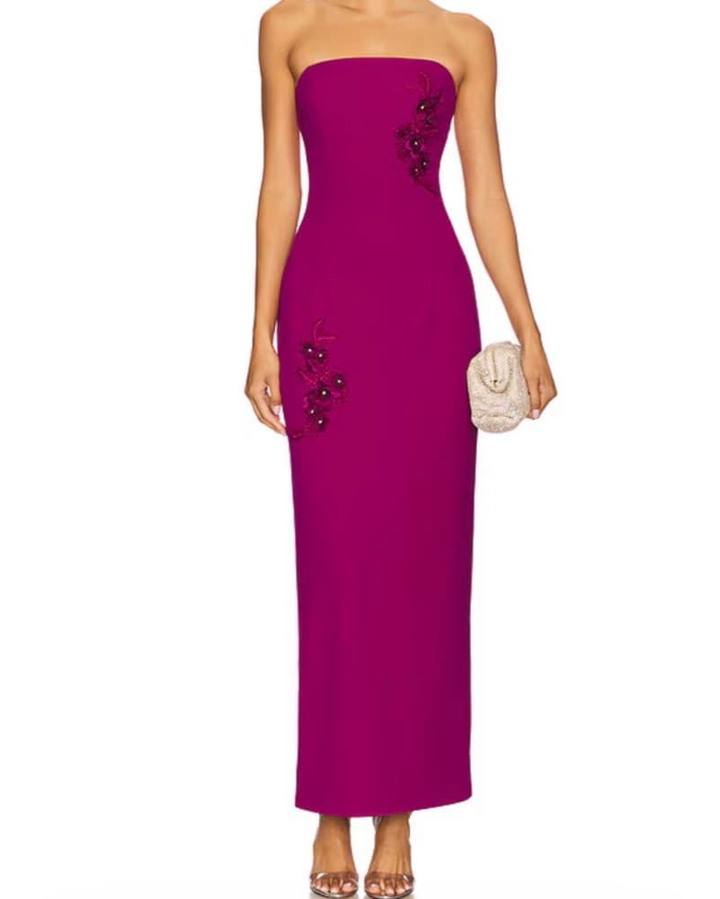 Evee Maxi Dress In Orchid - Image 1