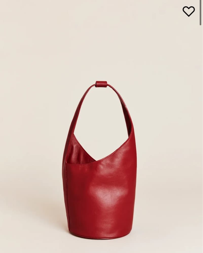Reformation Red Bucket Bag - Image 1