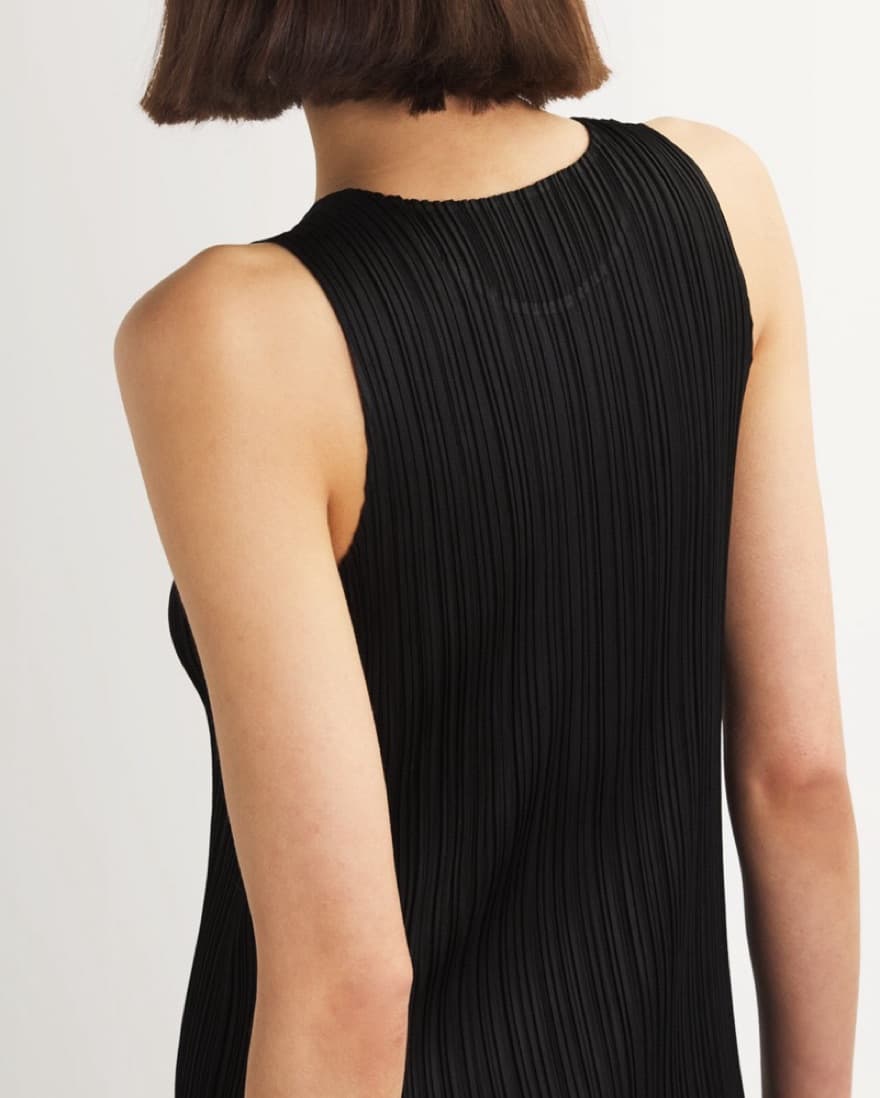 Issey Miyake Pleated Shift Dress - Image 4