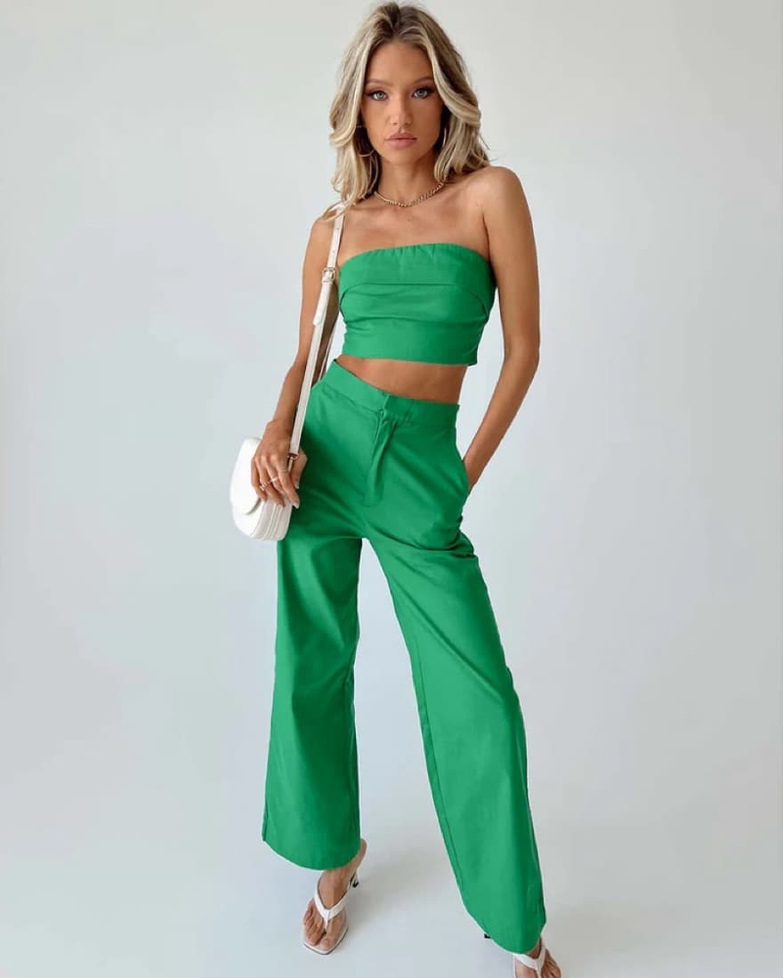 Princess Polly Green Pants Set - Image 1