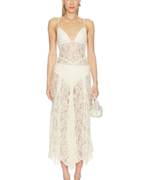 Stunning Lace Midi Dress - Image 2