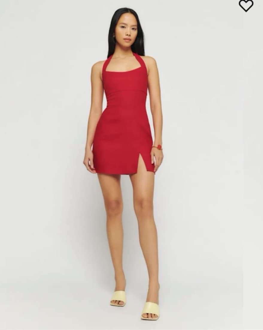 Reformation Isha halter Linen dress - Image 4