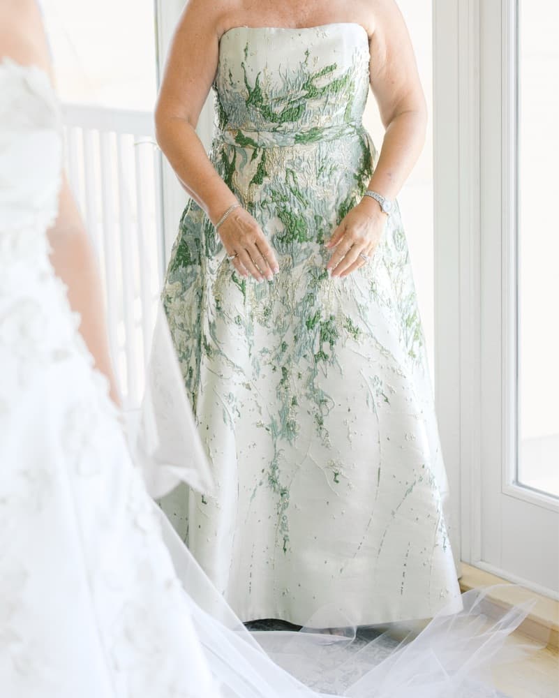 Rene Ruiz Strapless Brocade Gown - Image 5