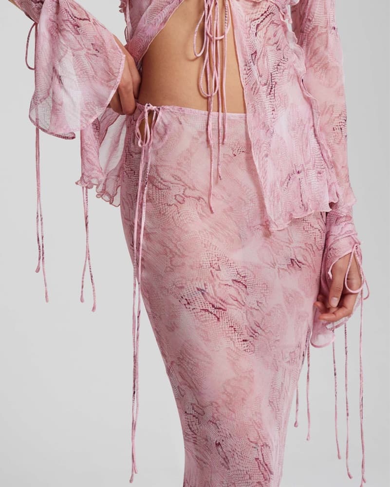 Rat And Boa Cobra Pink Skirt And Top Set - Image 2