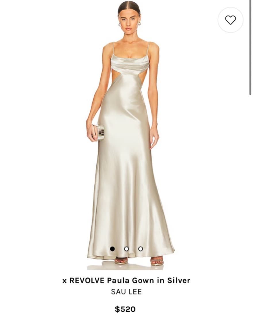 REVOLVE Paula Gown in Silver - Image 1