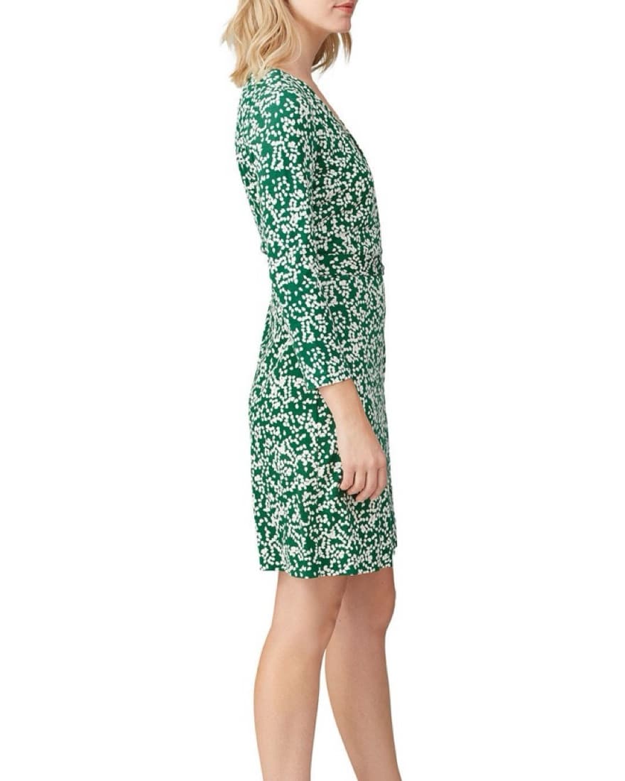 Diane Von Furtsenberg Green Wrap Dress - Image 3