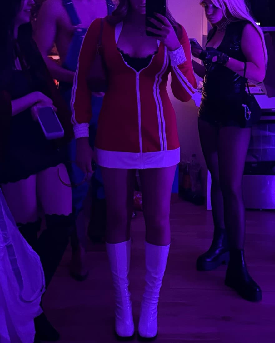 Red Striped Dress Halloween - Image 3