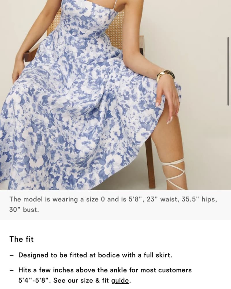 Reformation Floral Linen Dress - Image 5
