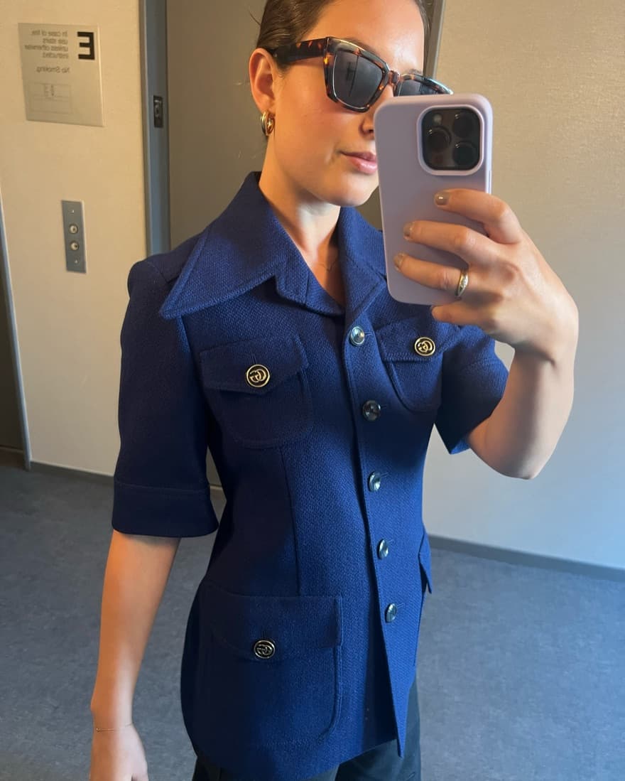 Gucci Short Sleeve Wool Jacket - Image 1