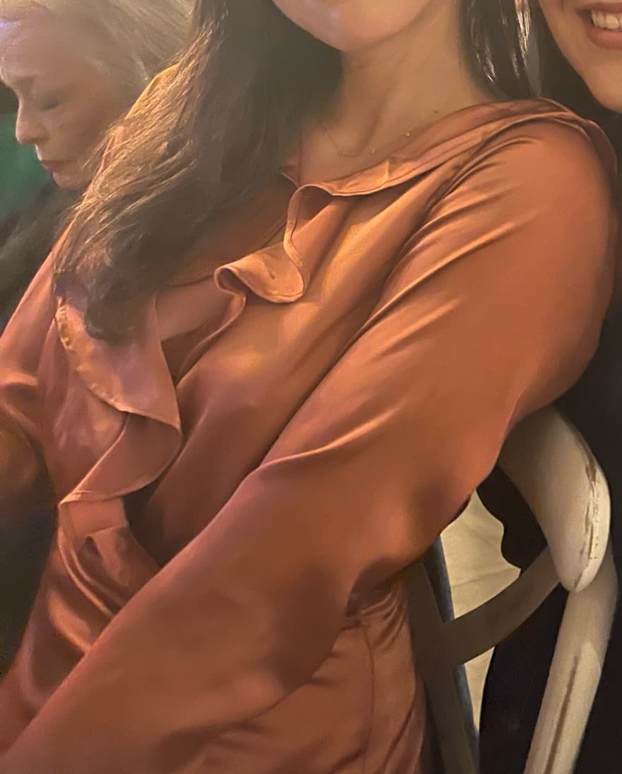 MAJORELLE Nelly Mini Dress in Terracotta - Image 3