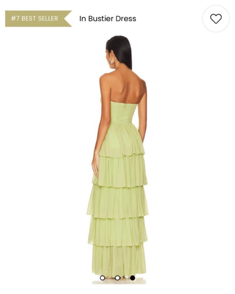 Lovers And Friends Hattie Gown (green) - Image 2