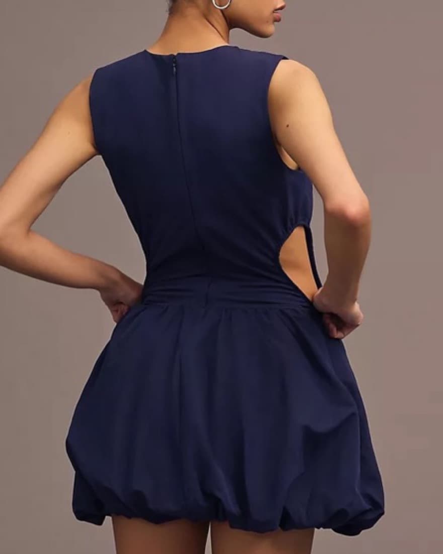 anthropologie bubble hem cut out dress - Image 5