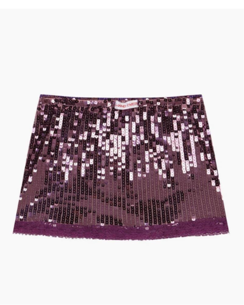 Handover Gero Miniskirt in Lilac Purple - Image 3