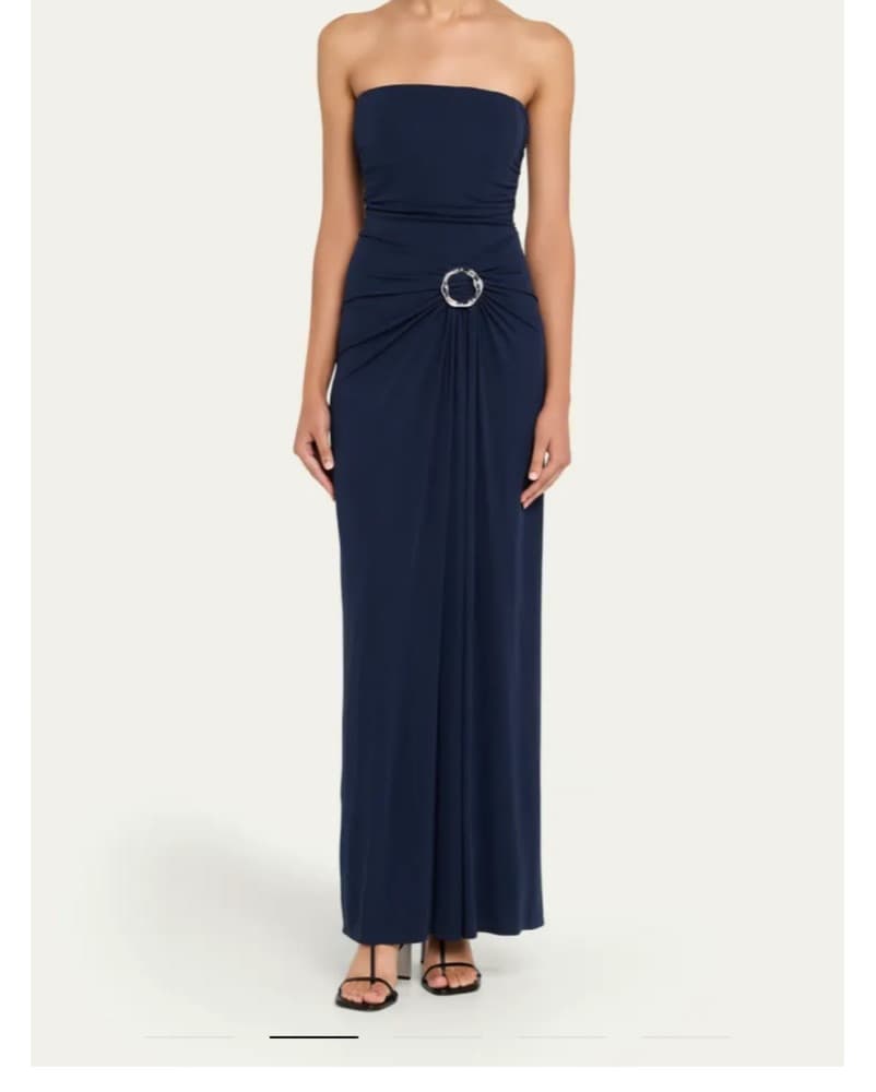 Navy Simkhai Strapleaa Dress - Image 1