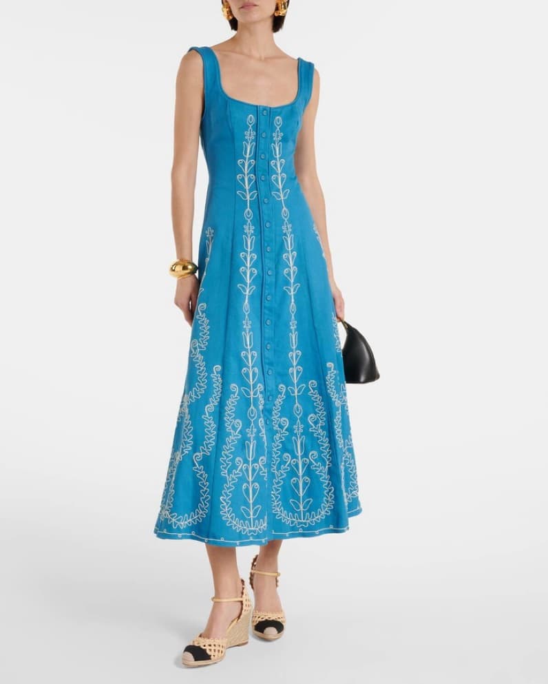 Alemais Blue Midi Dress (Couper) - Image 1