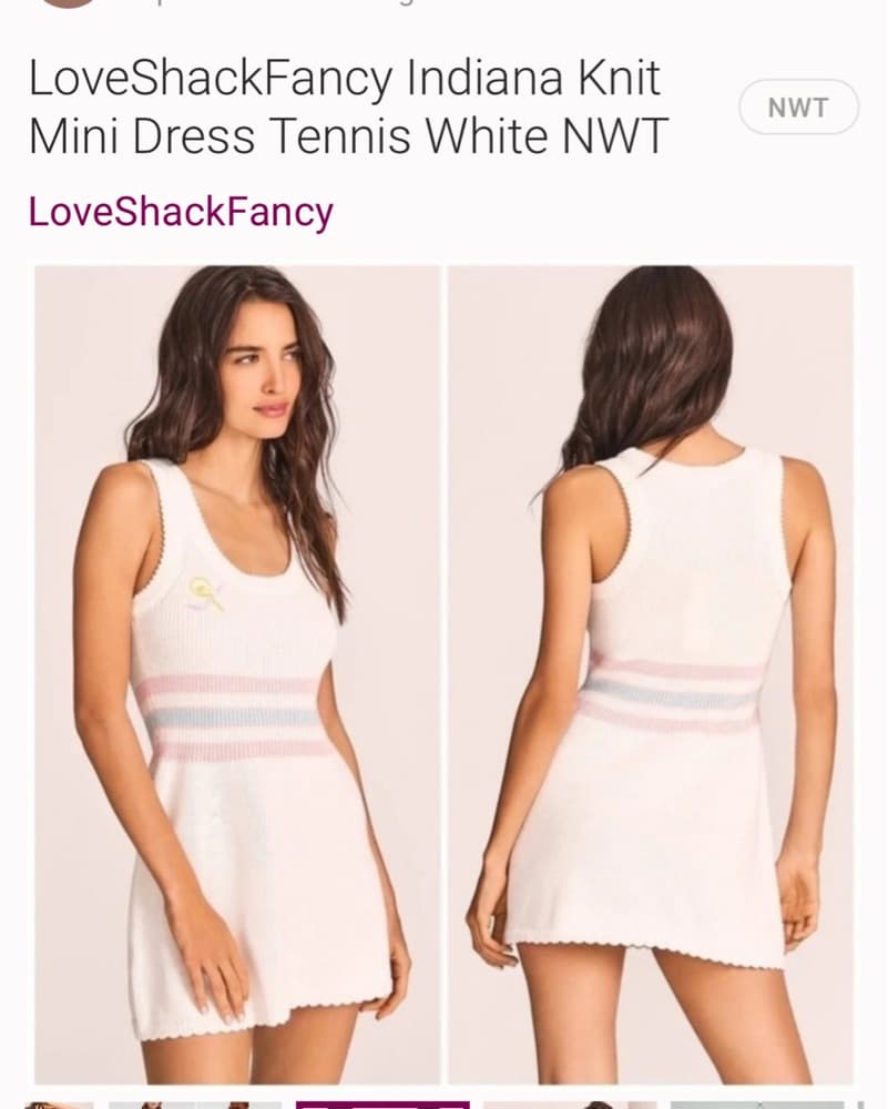 Indiana Knit Mini Dress Tennis Core - Image 1