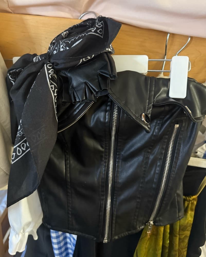 Black Biker Corset - Image 3