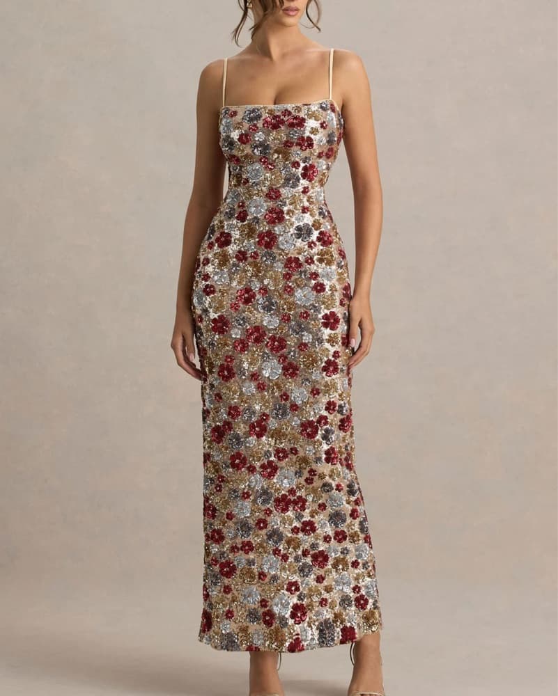 Club L London Vitora Floral Maxi Dress - Image 4