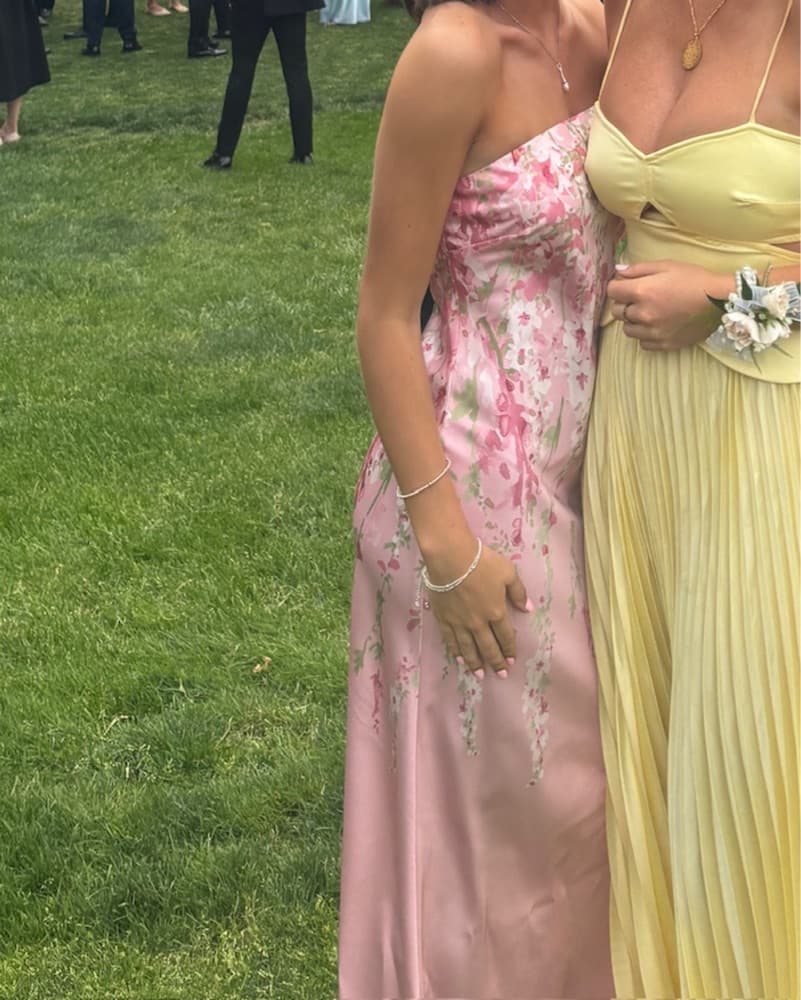BHLDN strapless satin maxi dress - Image 3