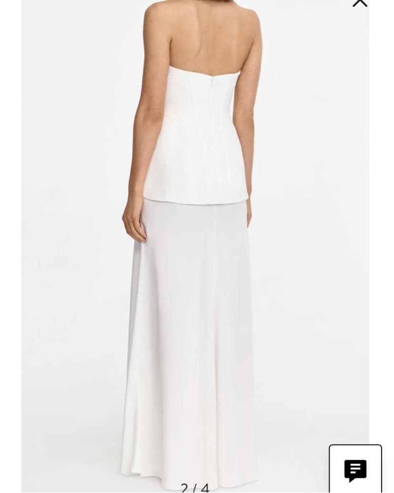 White Detailed Dress  - Image 5