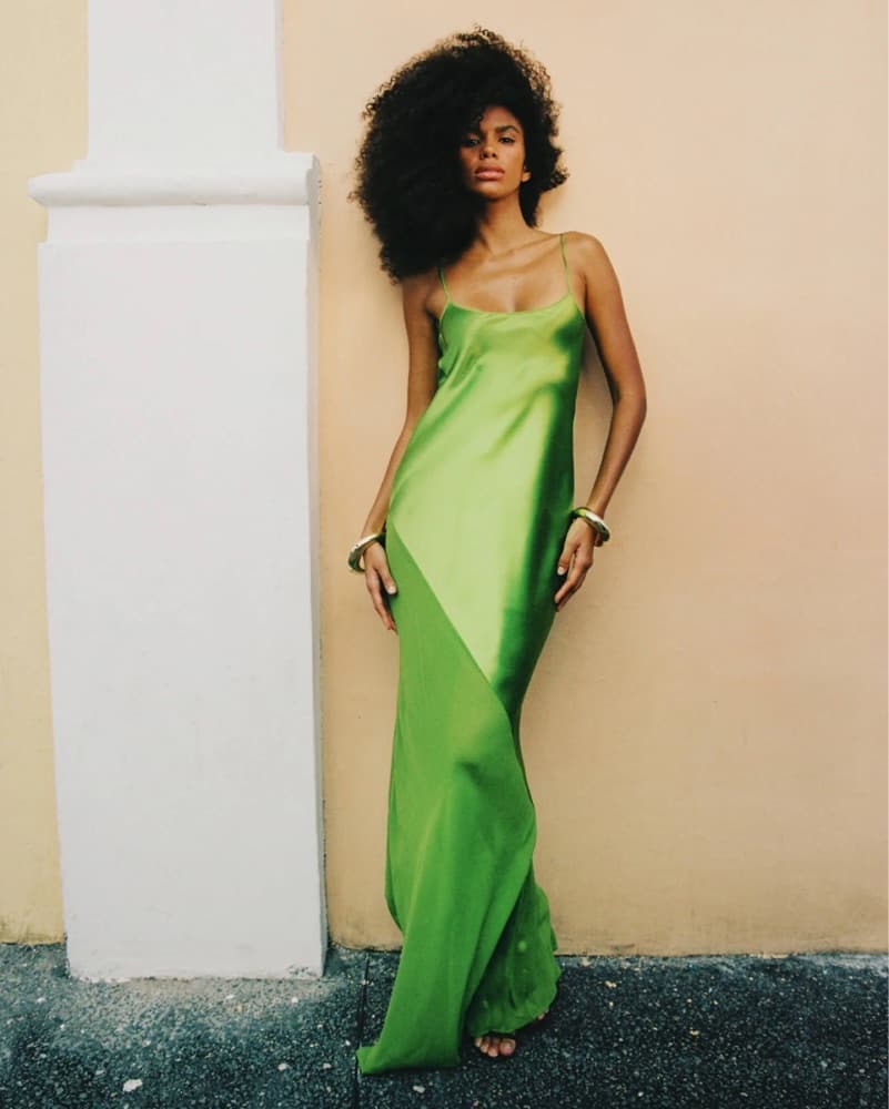 Rat & Boa Ruba Green Dress - Image 2