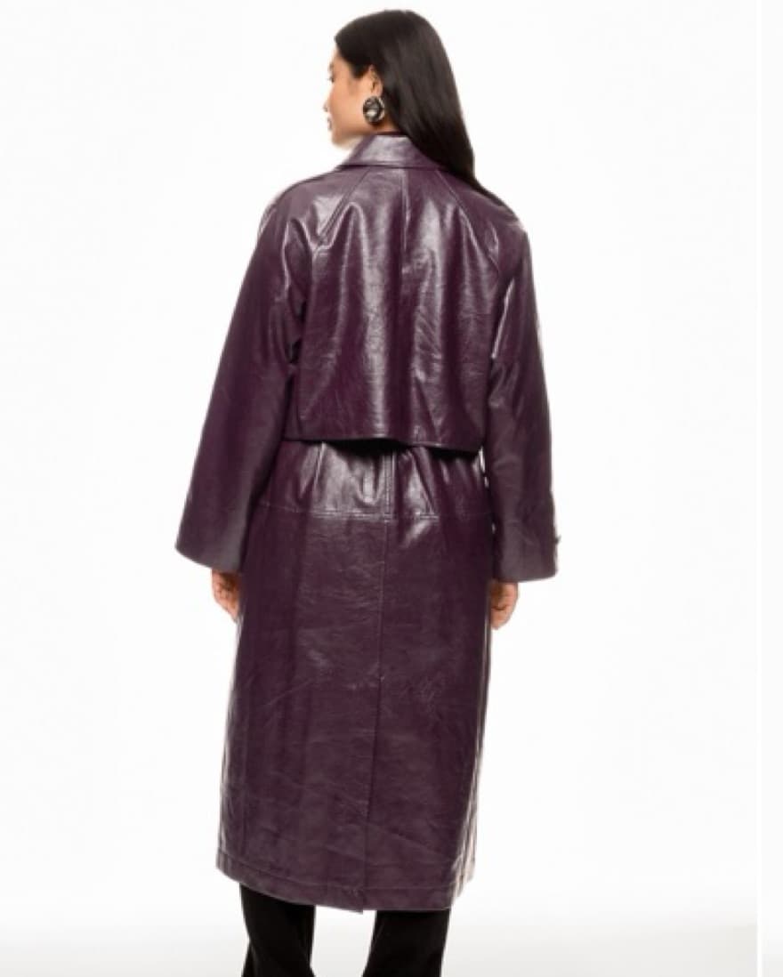 Rosetta Getty Leather Trench Coat - Image 5