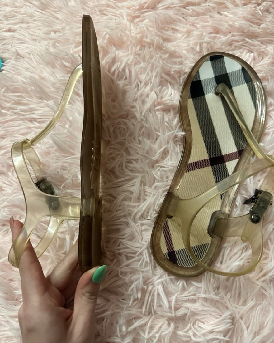 rubber Burberry sandals - Image 2