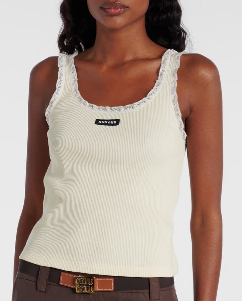 miu miu lace tank - Image 1