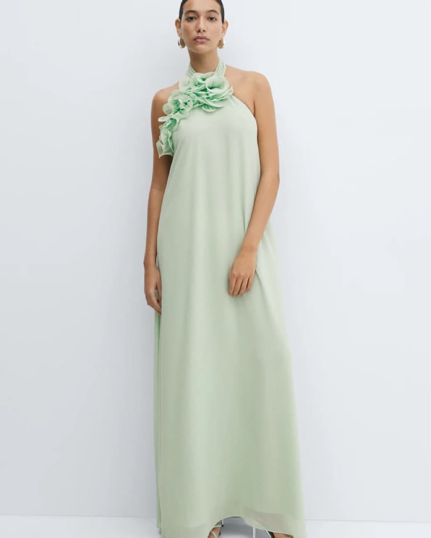 Mango Halter Neck Long Dress - Image 1