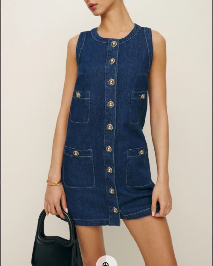 Reformation Tropez Denim Dress  - Image 2