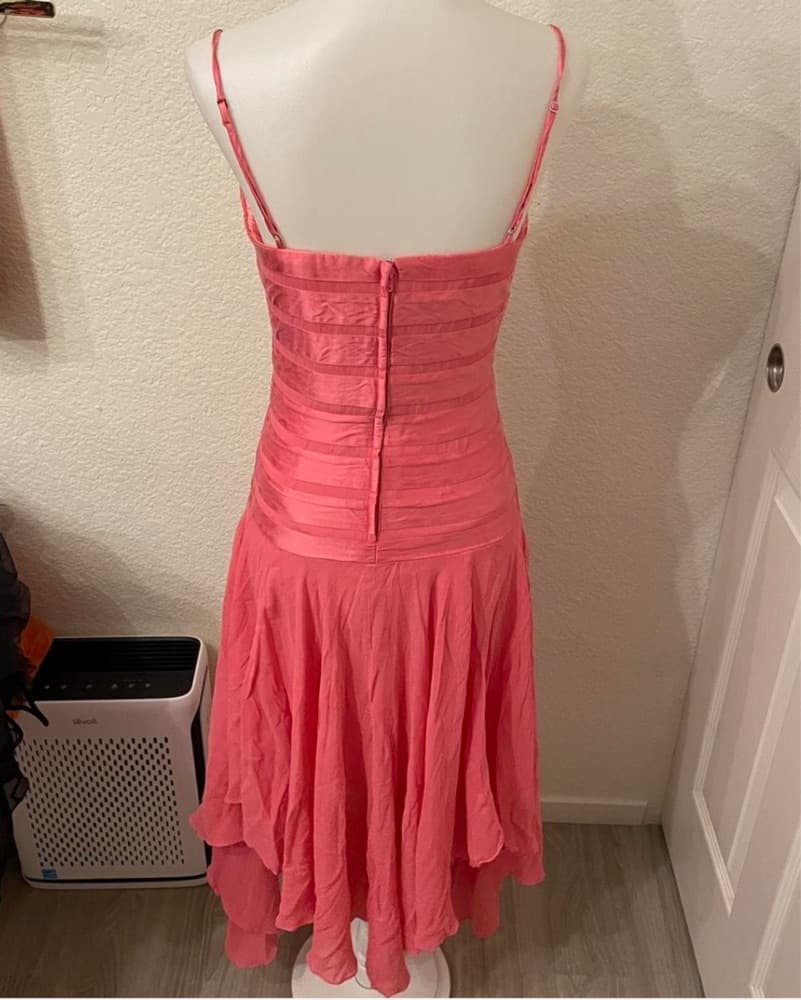 Pink BCBGMAXARIA Drop Waist Dress - Image 2