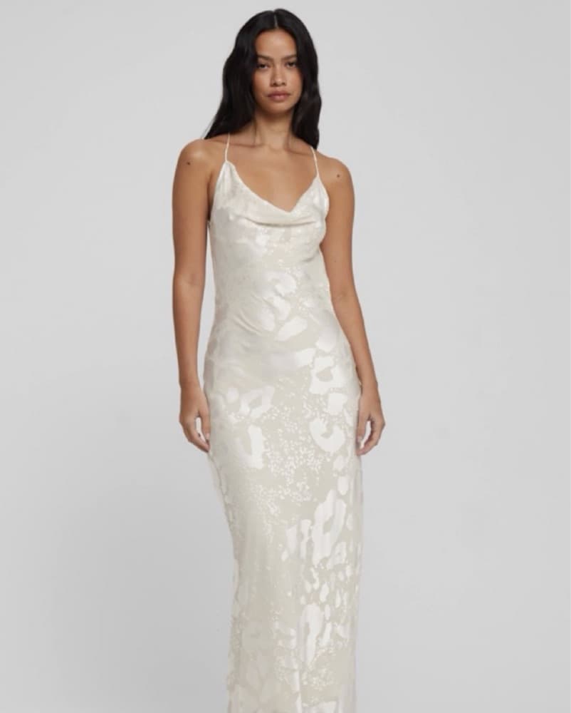 Rat & Boa White Leapord Maxi Dress - Image 5
