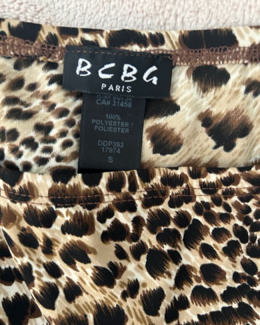 BCBG Leopard Print Skirt - Image 2