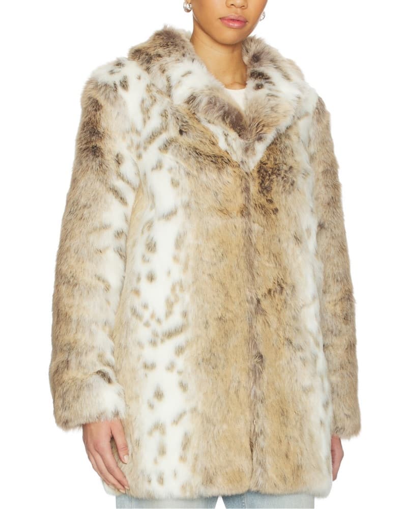 Faux Fur Coat - Image 1