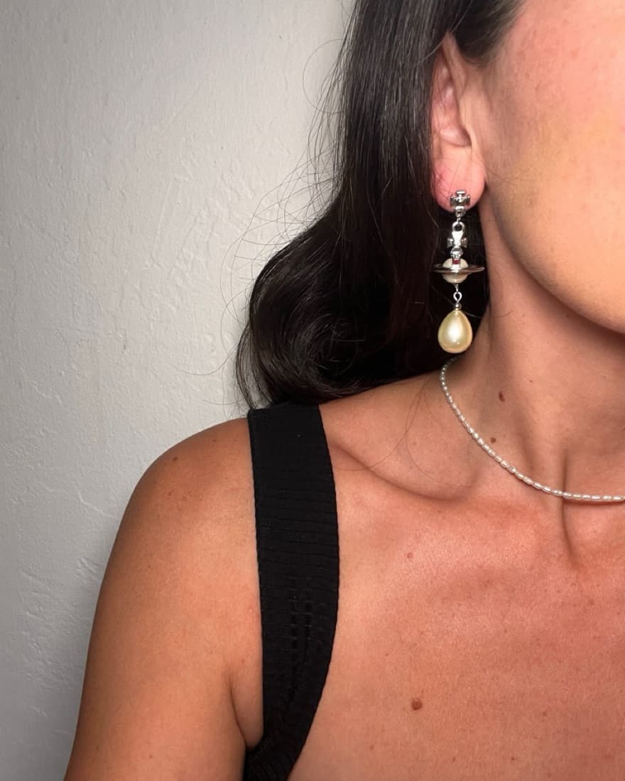 Vivienne Westwood Pearl Orb Earrings - Image 3