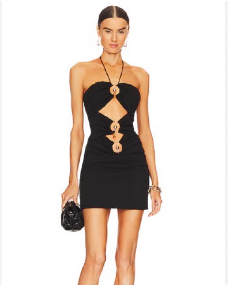 Elliatt Galatea Black Mini Dress - Image 1